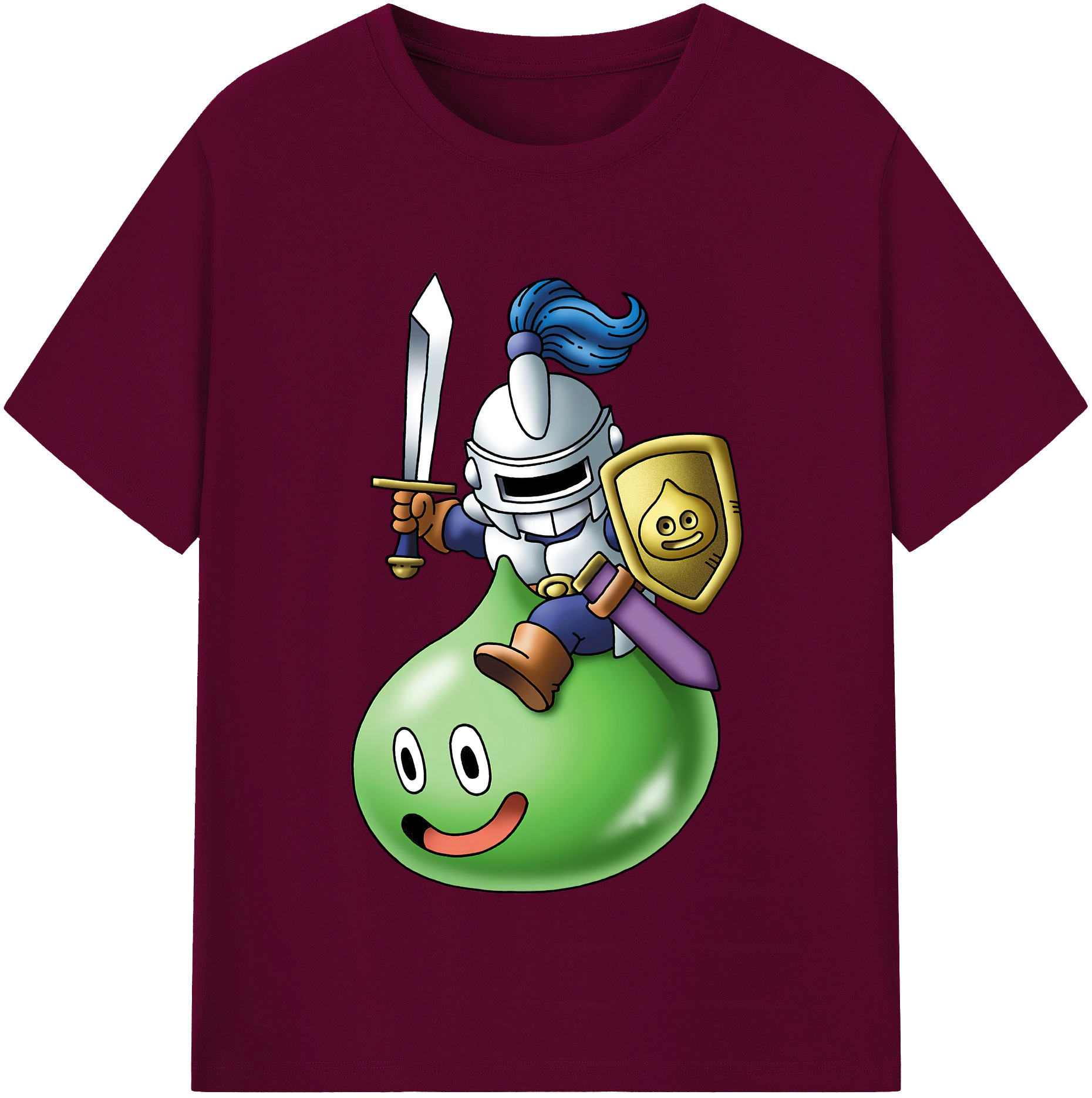 （画像用） ドラゴンクエスト Doragon Kuesuto Dragon Quest レディースカジュアルプリントTシャツ（綿100％）